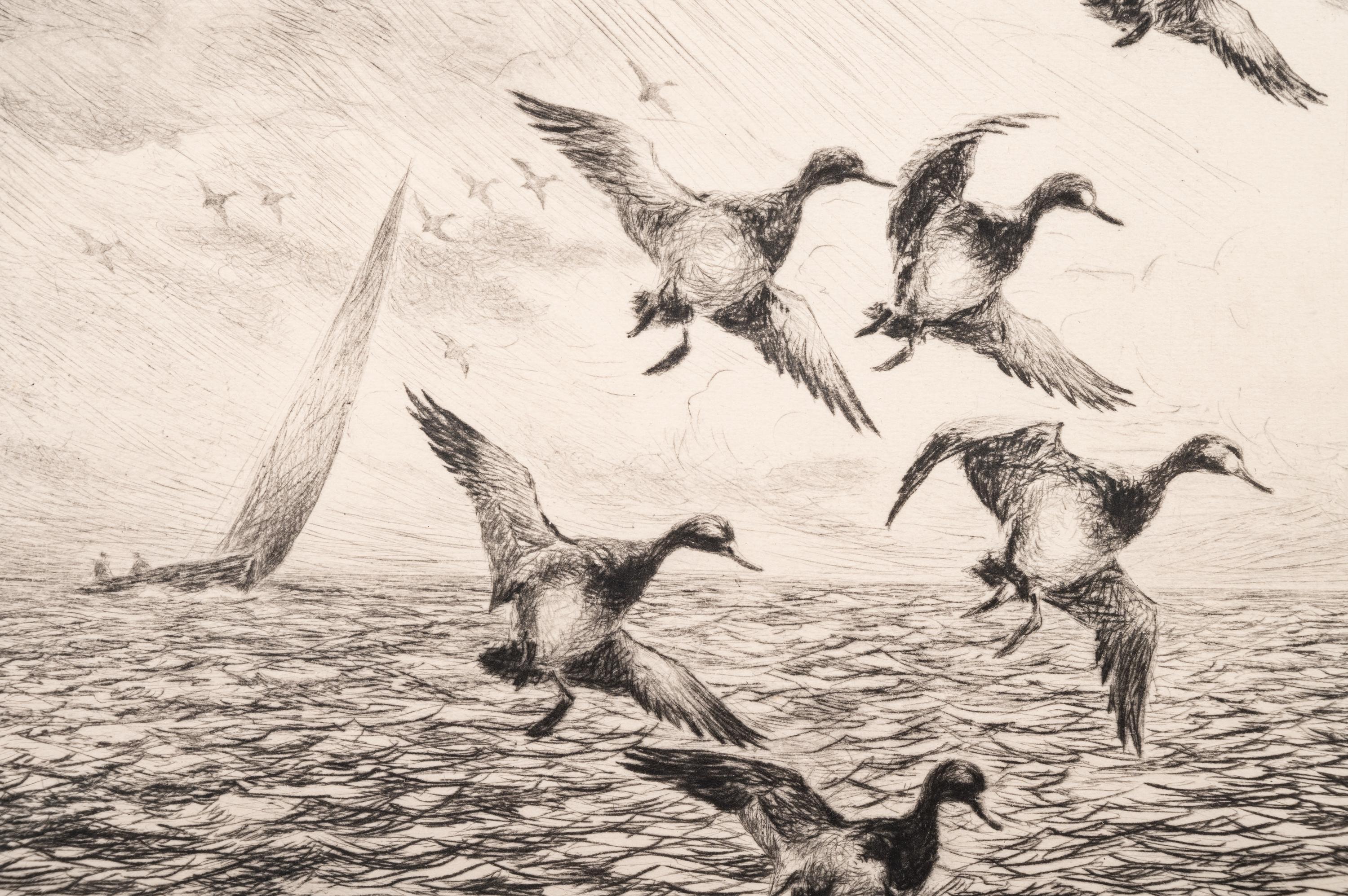 A Group of Three Dry-Point Etchings by Roland Clark (1847-1957)