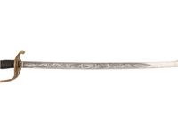 Gettysburg casualty Lieutenant W.H. Hamilton, Company I, 14th Vermont Infantry, Model 1850 foot officer's presentation sword.