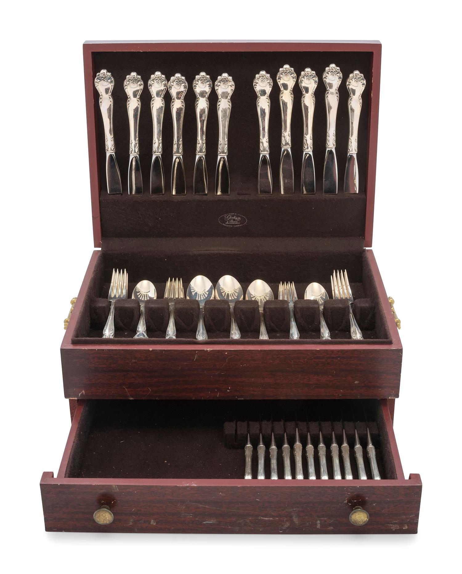 An American Silver Flatware Service