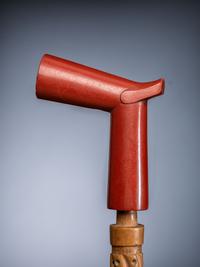 Plains Polychrome Twisted Wood Stem, with Catlinite Bowl
