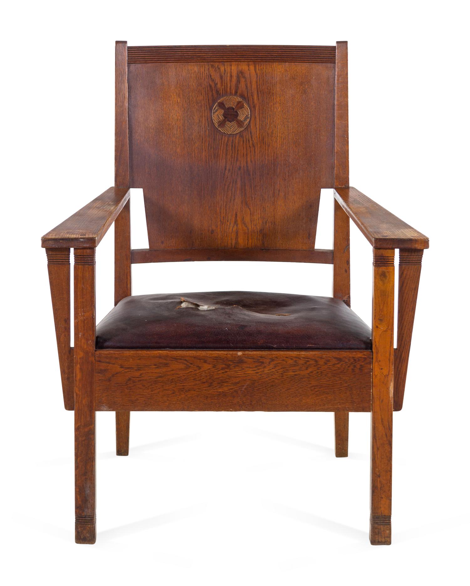 Armchair Chair in the Jugendstil Style