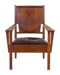Armchair Chair in the Jugendstil Style