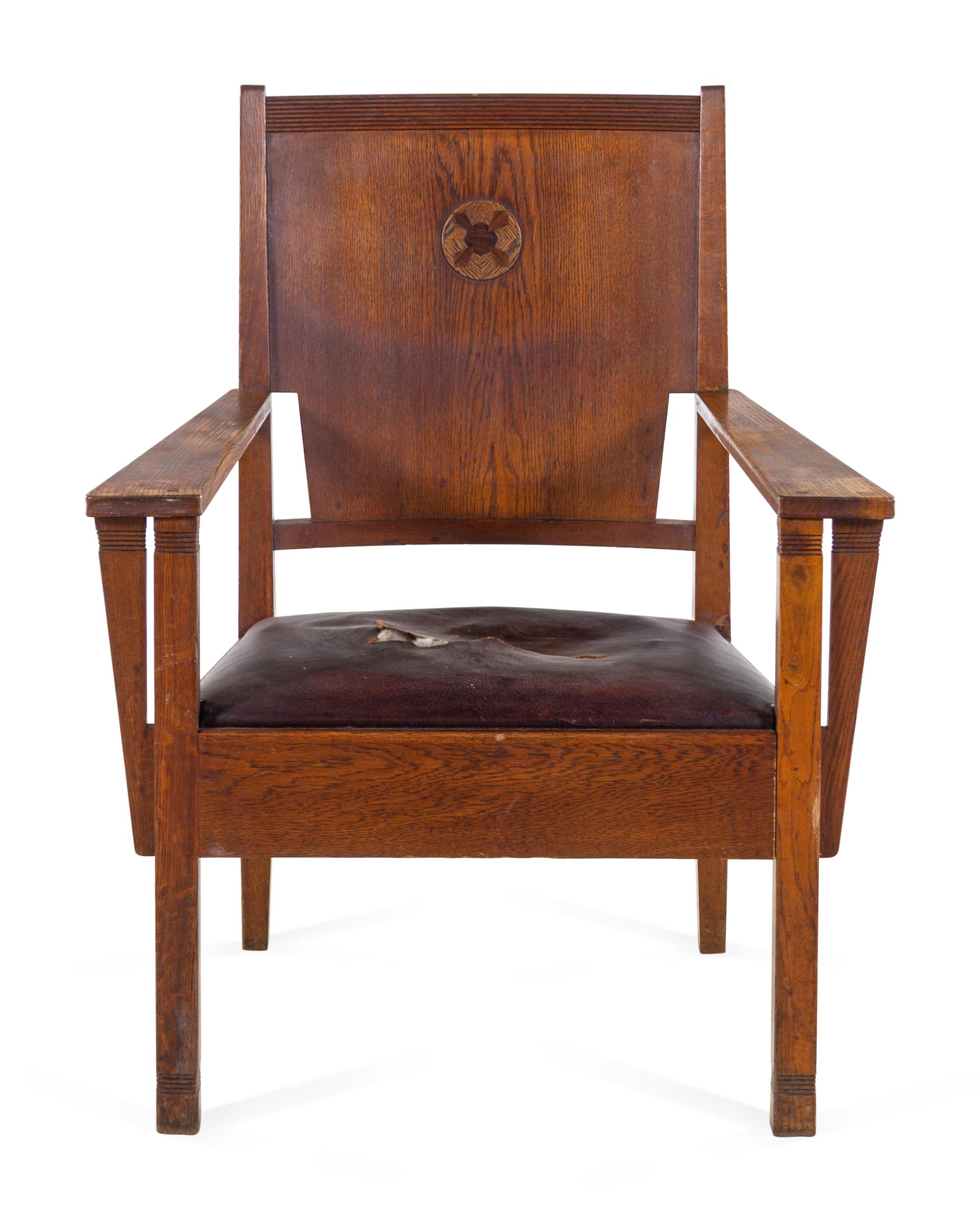 Armchair Chair in the Jugendstil Style
