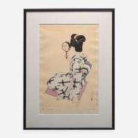 Tatsumi Shimura 志村立美 浮世绘一组四幅 (Japanese b.1907-d.1980)