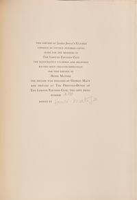 [Literature] [Matisse, Henry] Joyce, James. Ulysses