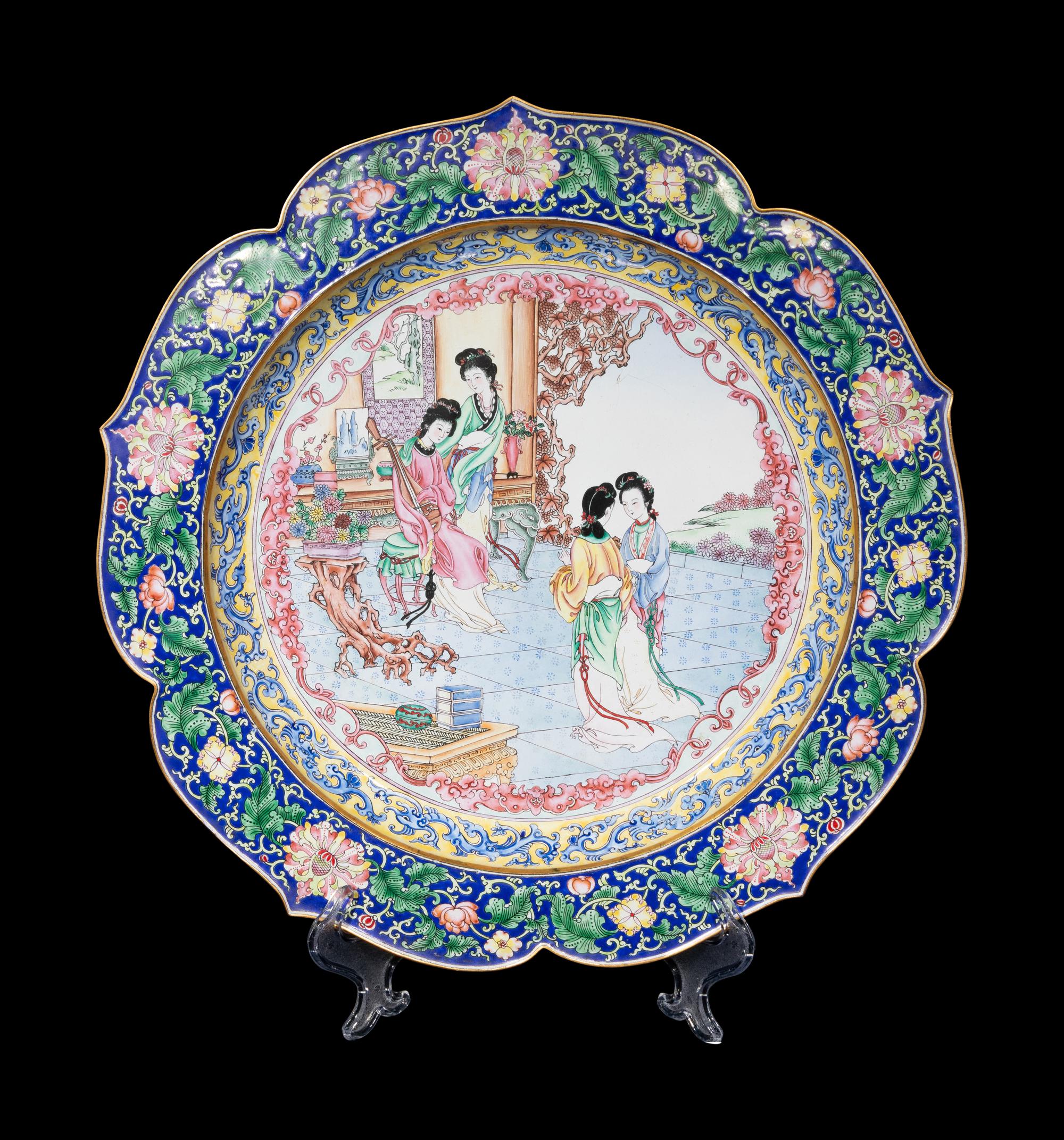 Four Chinese Canton Enamel Vessels
