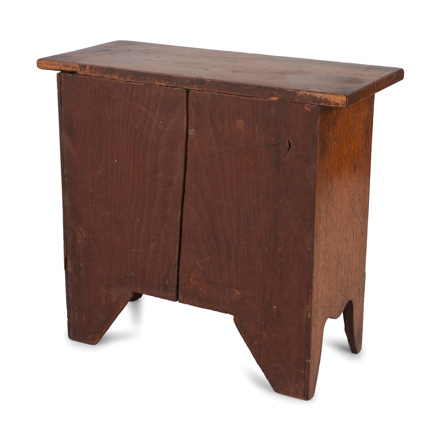 A Federal Inlaid and Carved Cherrywood Diminutive Chest of Drawers