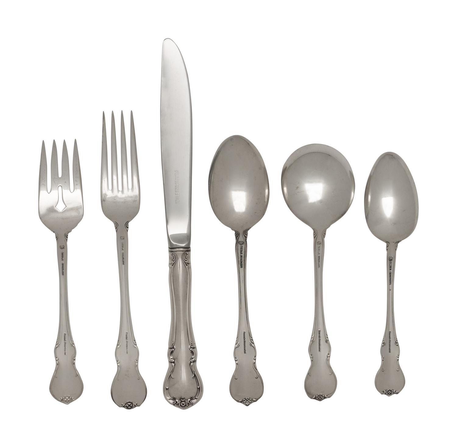An American Silver Flatware Service