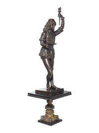 An Italian Carved and Stained Figure of a Page Boy in the Manner of Valentino Besarel