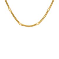 Gregg Ruth, Yellow Gold Mesh Station Necklace