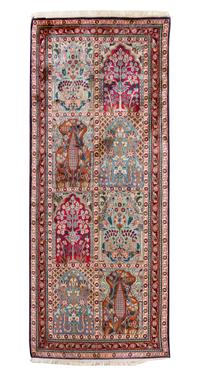 An Indo-Bakhtiari Silk Rug
