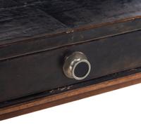 A Modernist Burlwood and Leather-Veneered Desk