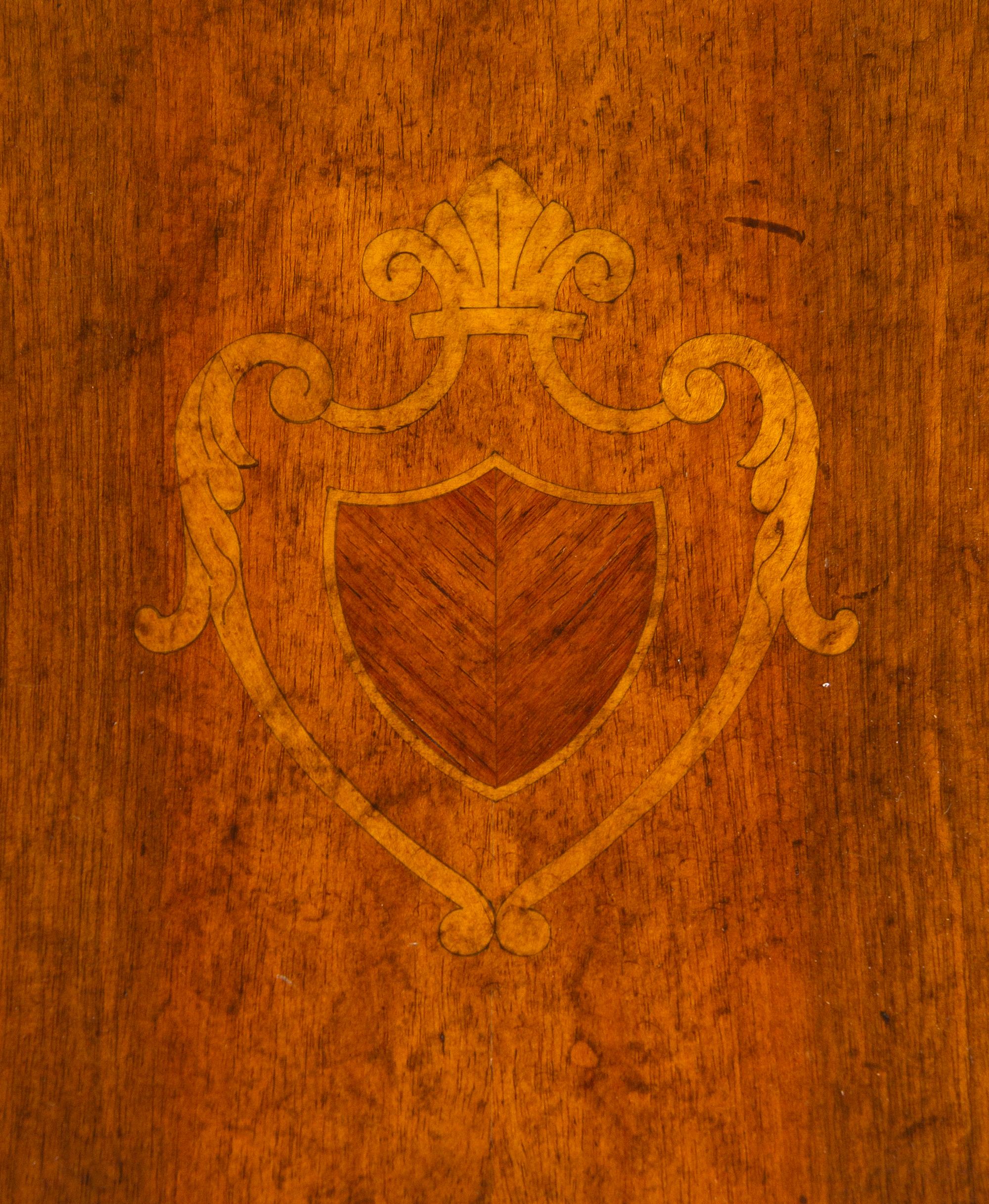 An Italian Walnut and Marquetry Dressing Table