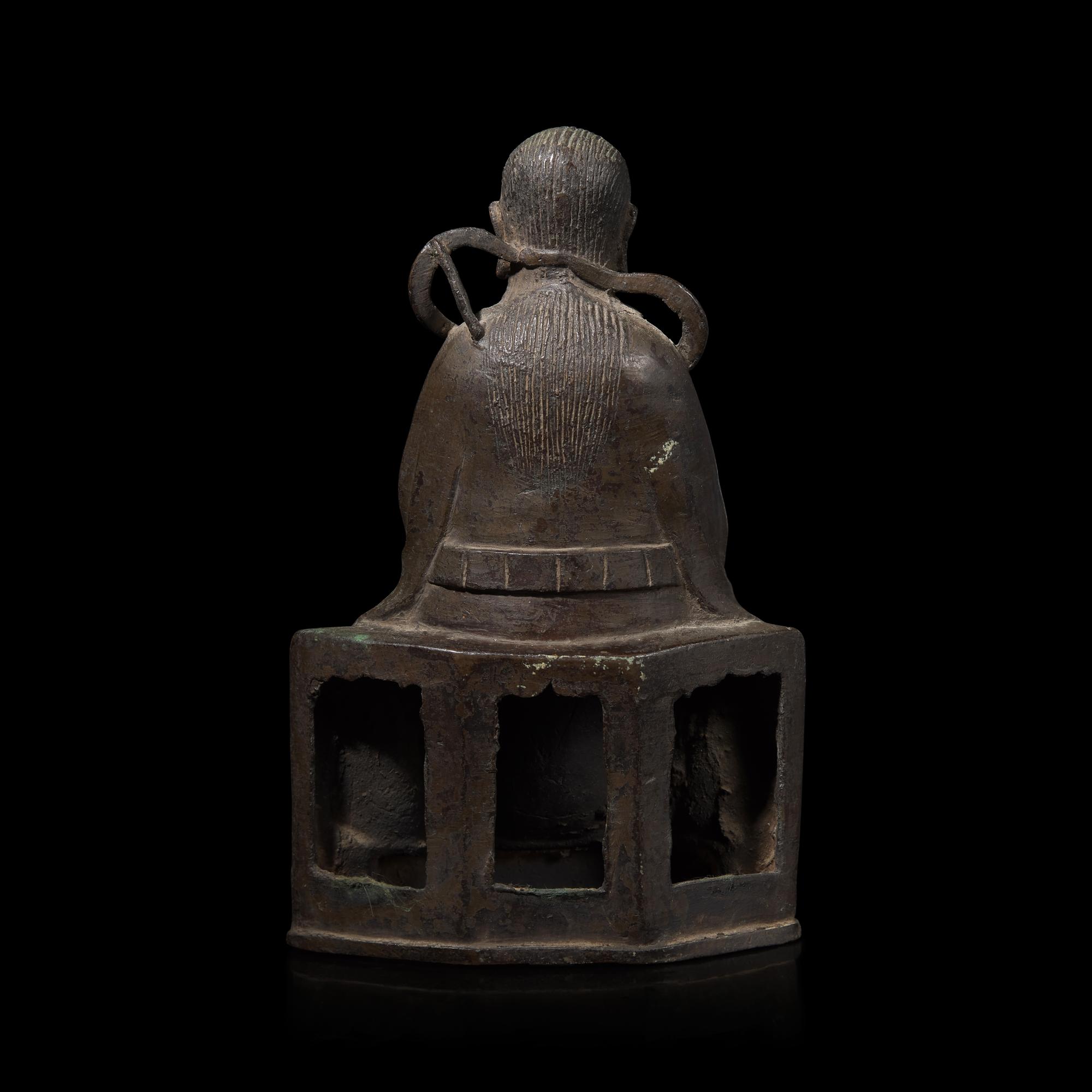 A Chinese Parcel Gilt Bronze Figure of Zhenwu, Ming Dynasty — 明 銅鎏金真武大帝