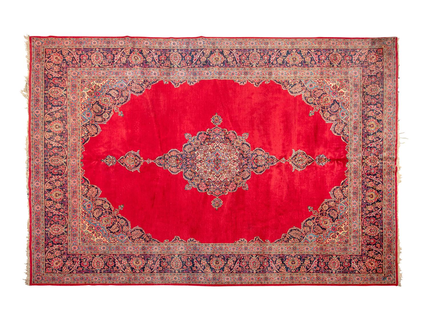 A Kashan Wool Rug