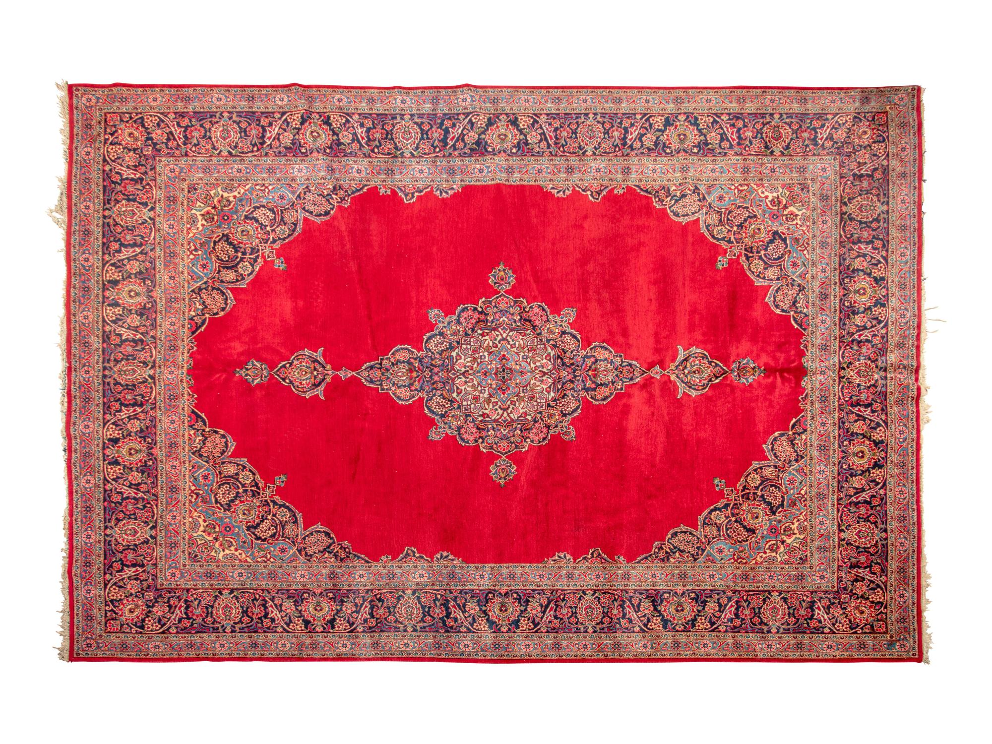 A Kashan Wool Rug