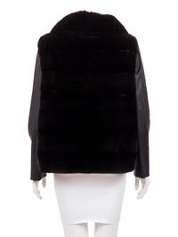J. Mendel Mink Fur Vest with Detachable Sleeves