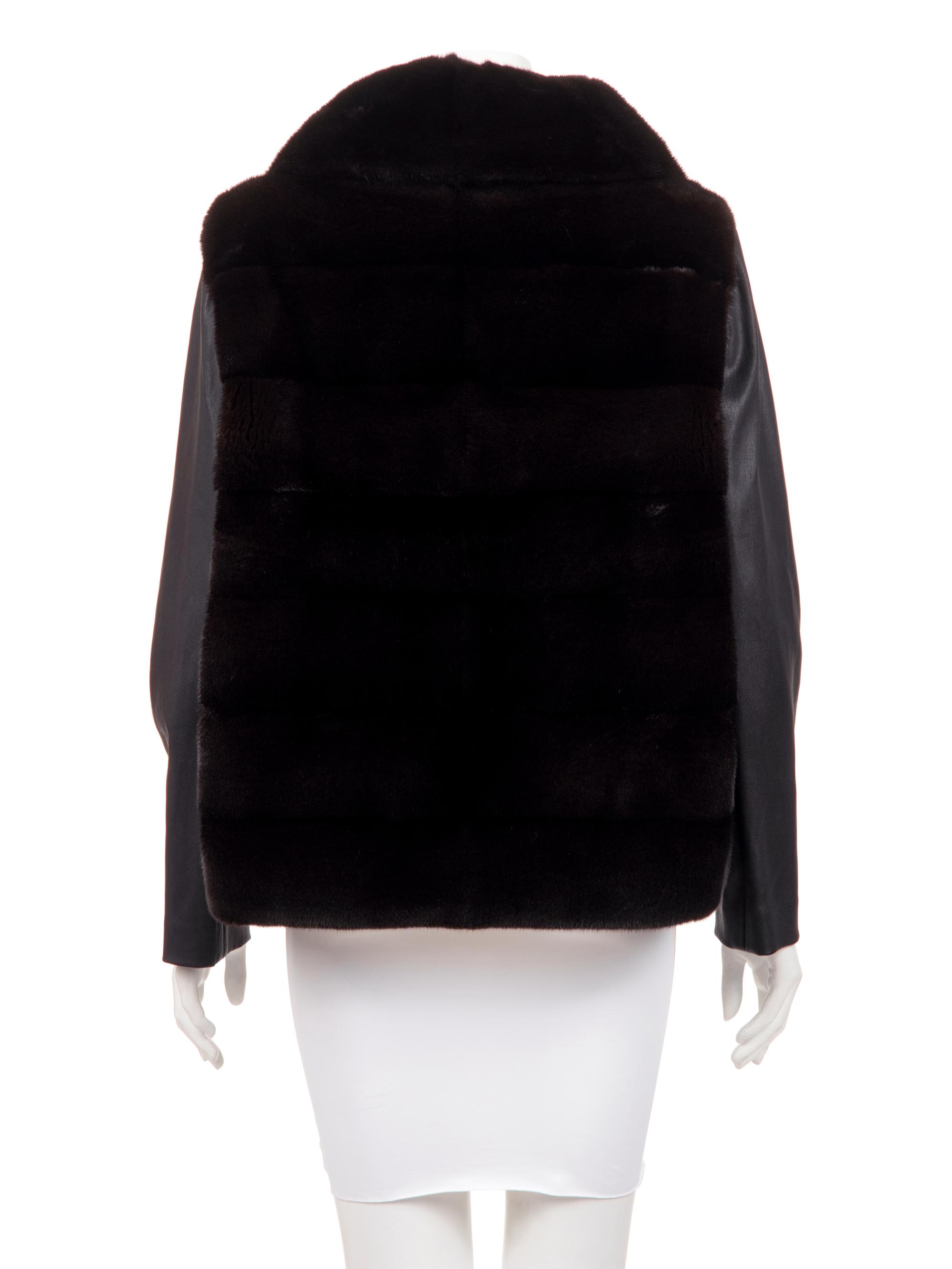 J. Mendel Mink Fur Vest with Detachable Sleeves