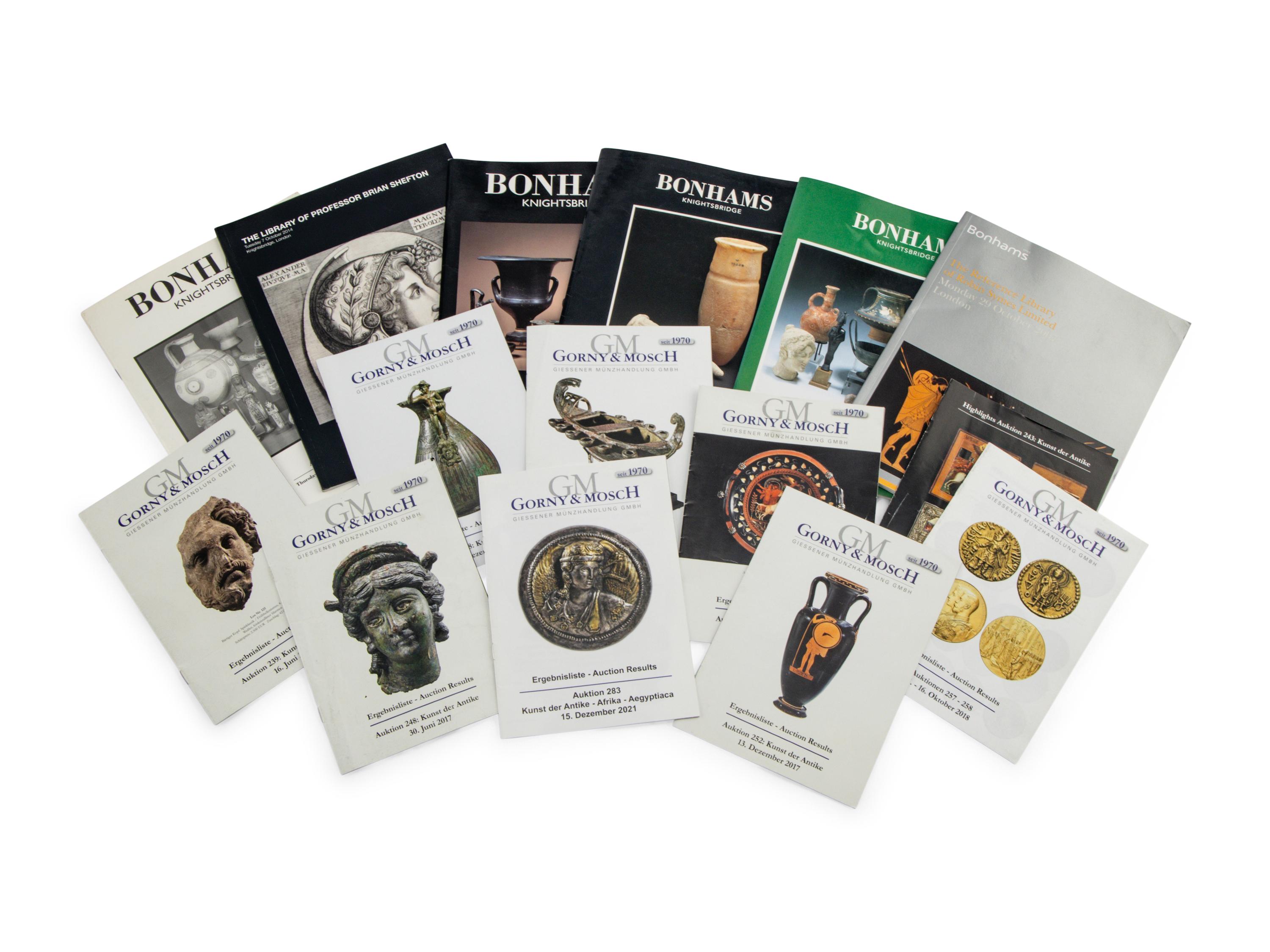 A Collection of 86 Gorny & Mosch and Bonhams Antiquities Auction Catalogues (1991-2023)