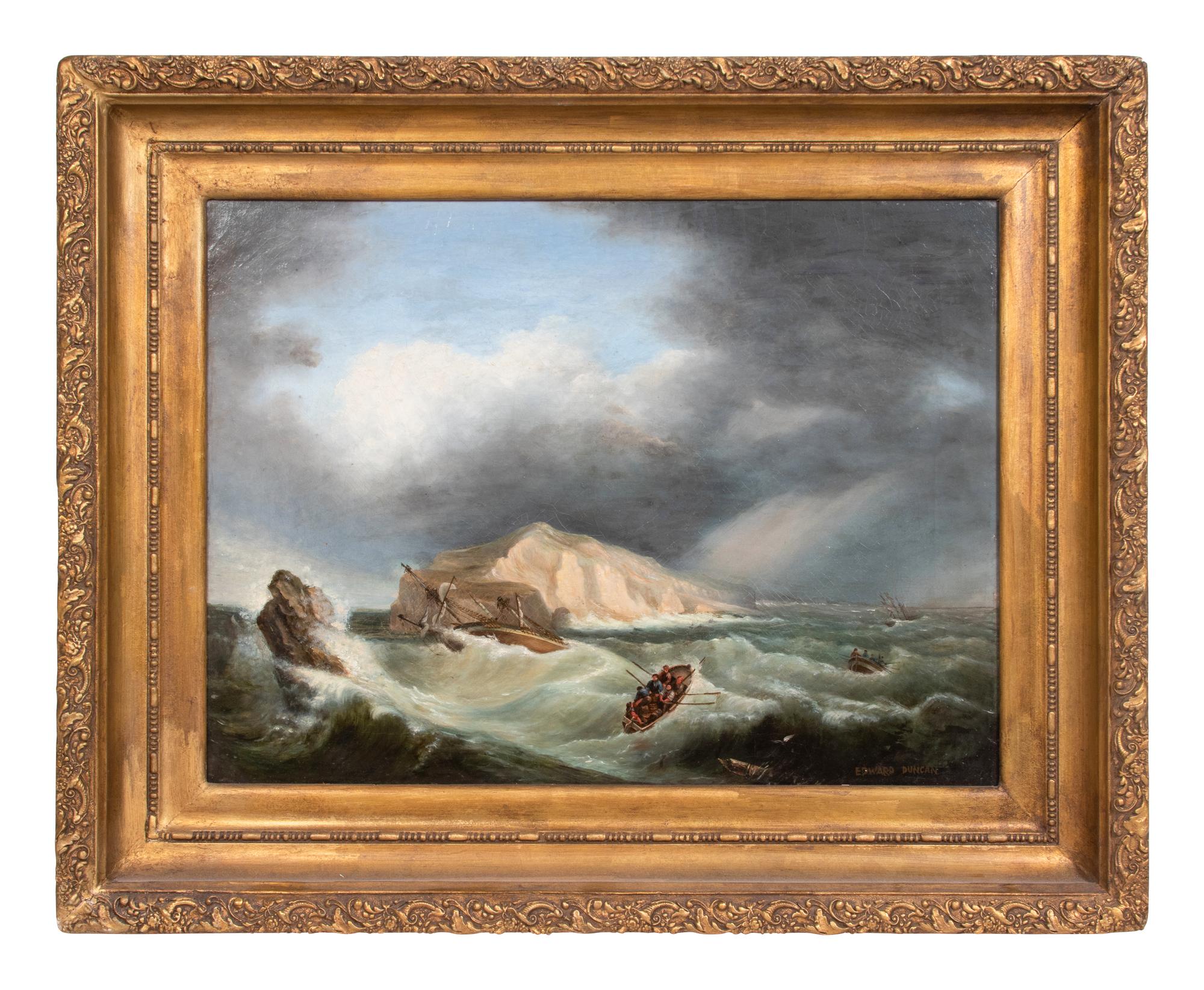 Edward Duncan Seascape Painting oil on canvas