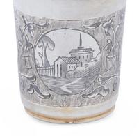 Four Russian Silver Beakers