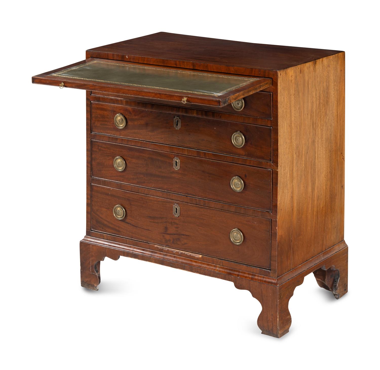 A George III Figured Mahogany Bachelor's Chest