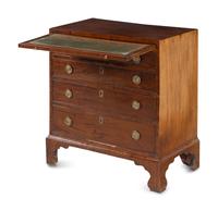 A George III Figured Mahogany Bachelor's Chest