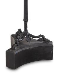 A Pair of Neoclassical Style Cast Metal Torchères