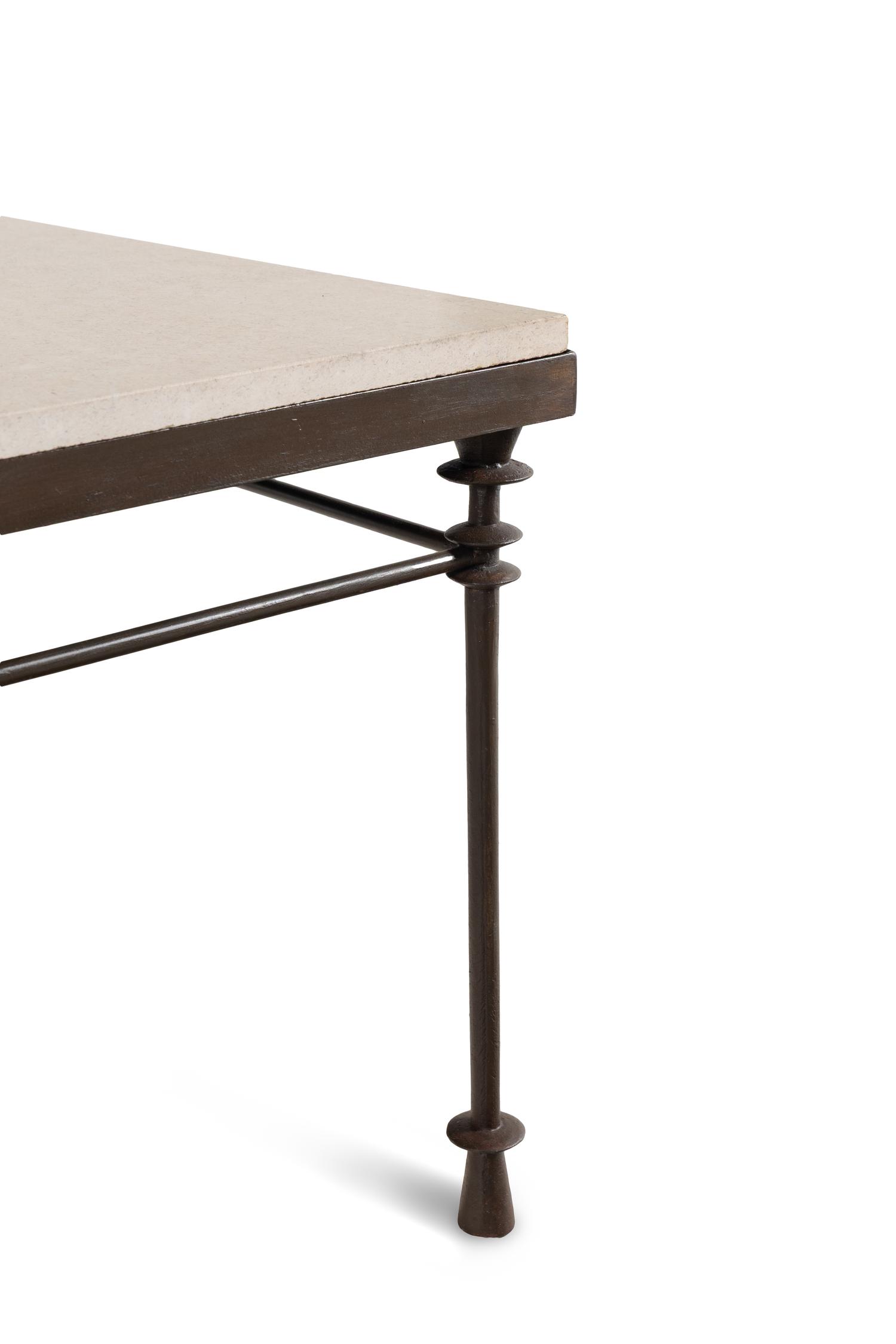 A Contemporary Steel Low Table