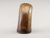 [CIVIL WAR]. Likely pre-war ornate brass eagle head saddle pommel.