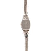 OMEGA FOR H.W. BEATTIE & SONS, PLATINUM, WHITE GOLD, AND DIAMOND WATCH