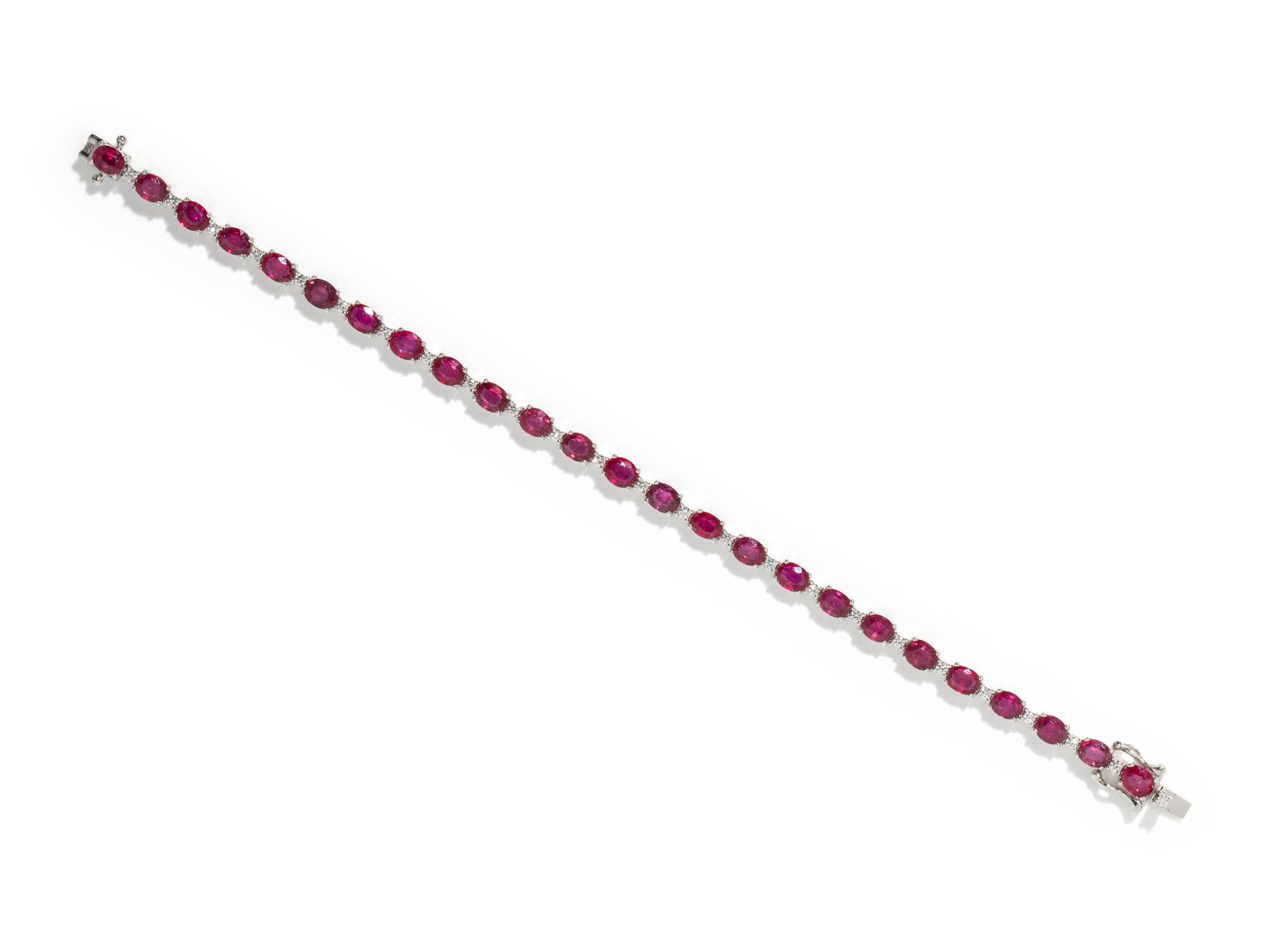 RUBY AND DIAMOND BRACELET