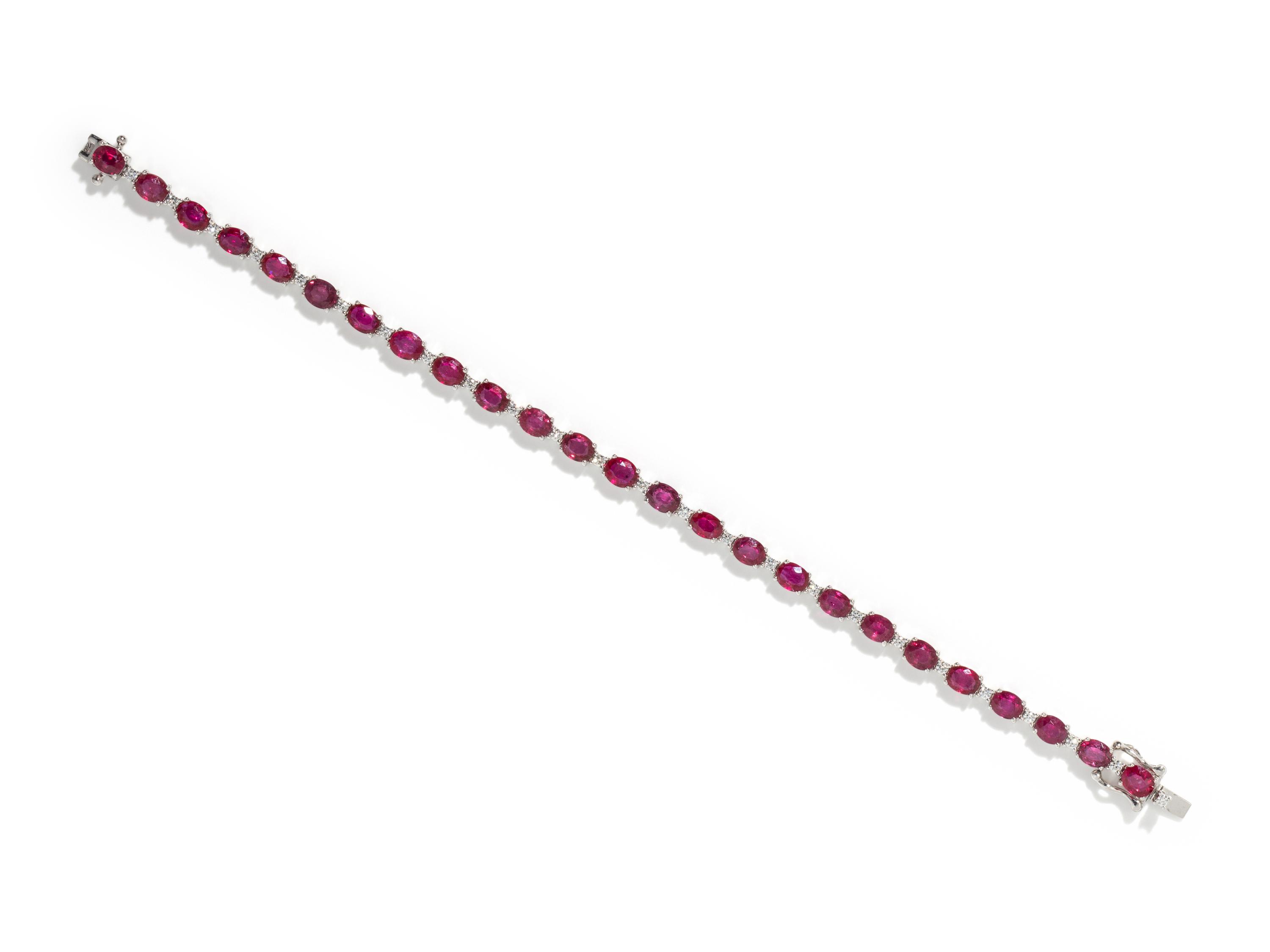 RUBY AND DIAMOND BRACELET