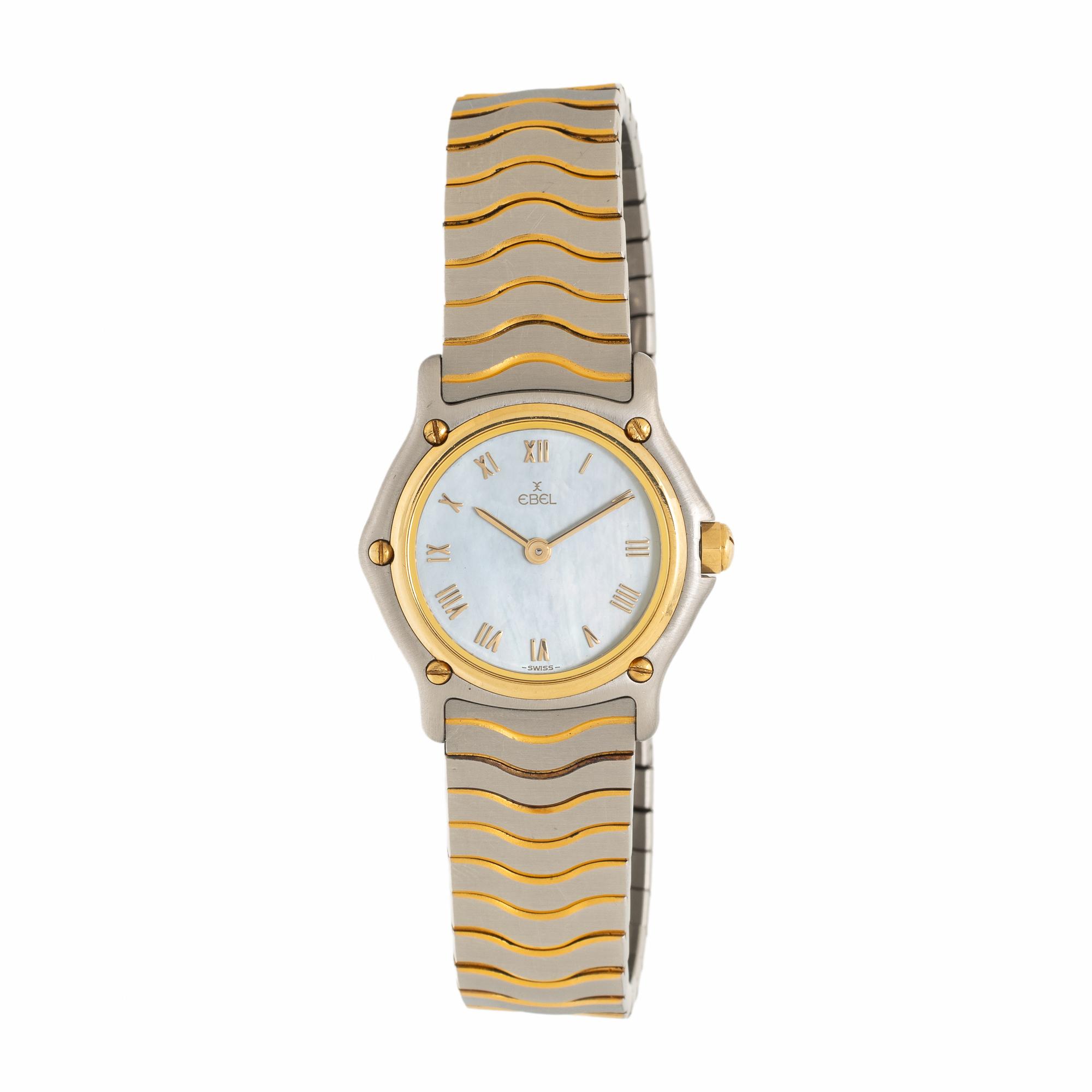 Ebel, Steel and Yellow Gold-Plated 'Sport' Watch
