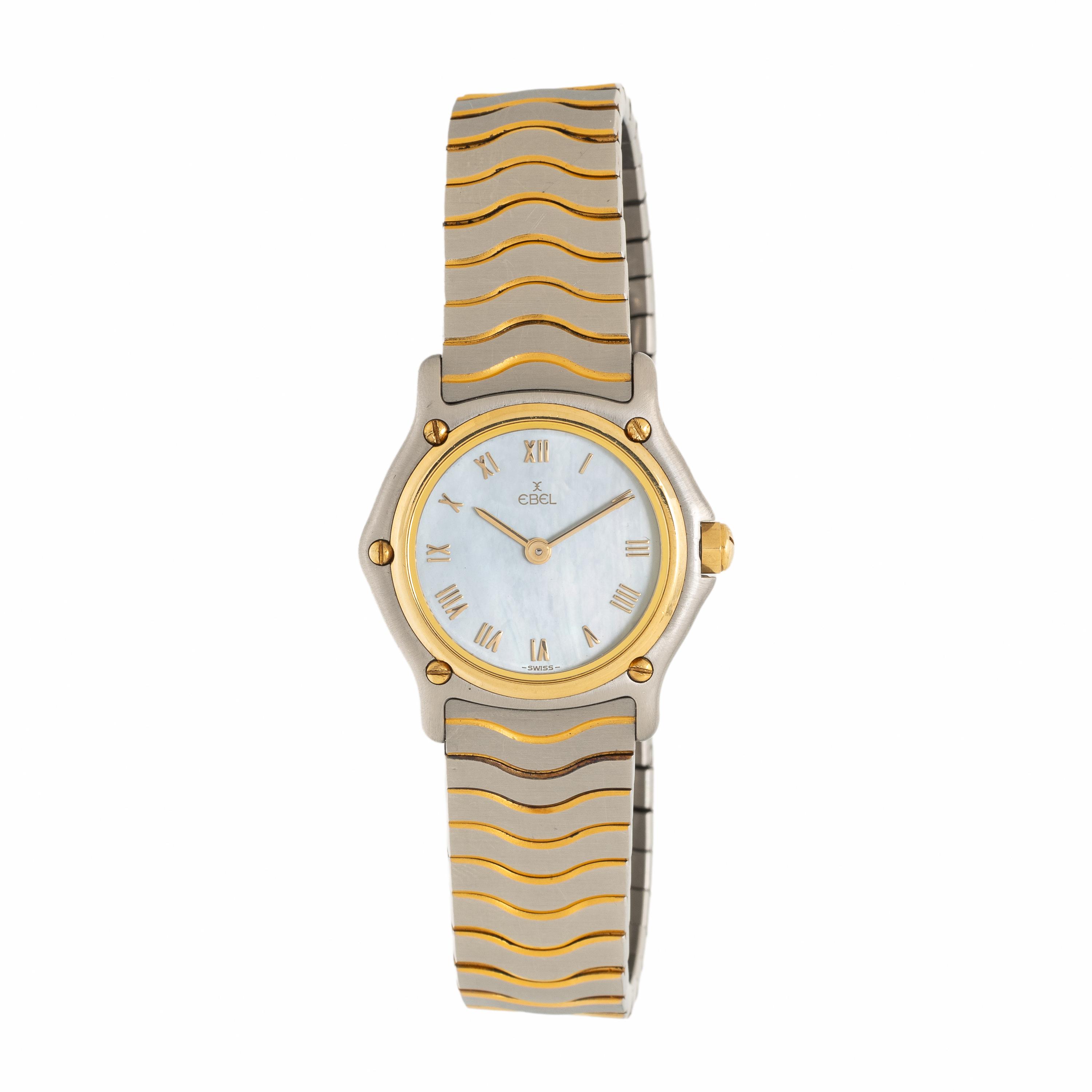 Ebel, Steel and Yellow Gold-Plated 'Sport' Watch