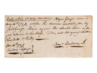 DULANY, Benj. Tasker (1752-1818). A freeman earns legal claim of his wife and children. [VA], 1798.