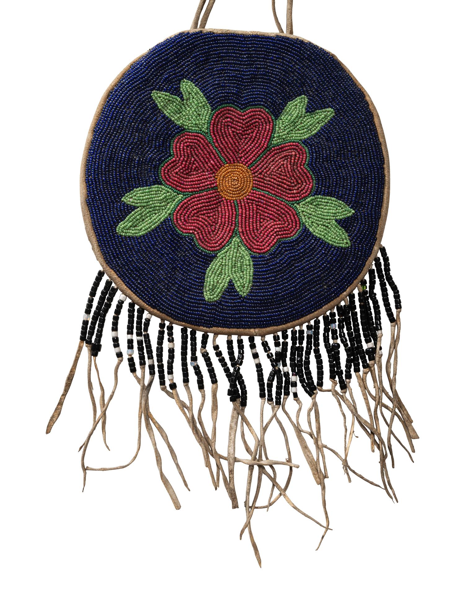 Plateau Beaded Flat Bags, Spring Flowers