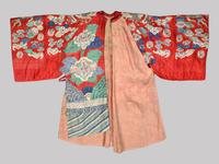 A Red Ground Kesi Woven Silk Theatrcial 'Dragon' Robe