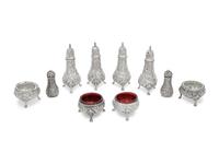 A Collection of S. Kirk and Son Repousse Table Articles