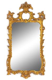 An Italian Baroque Style Giltwood Mirror