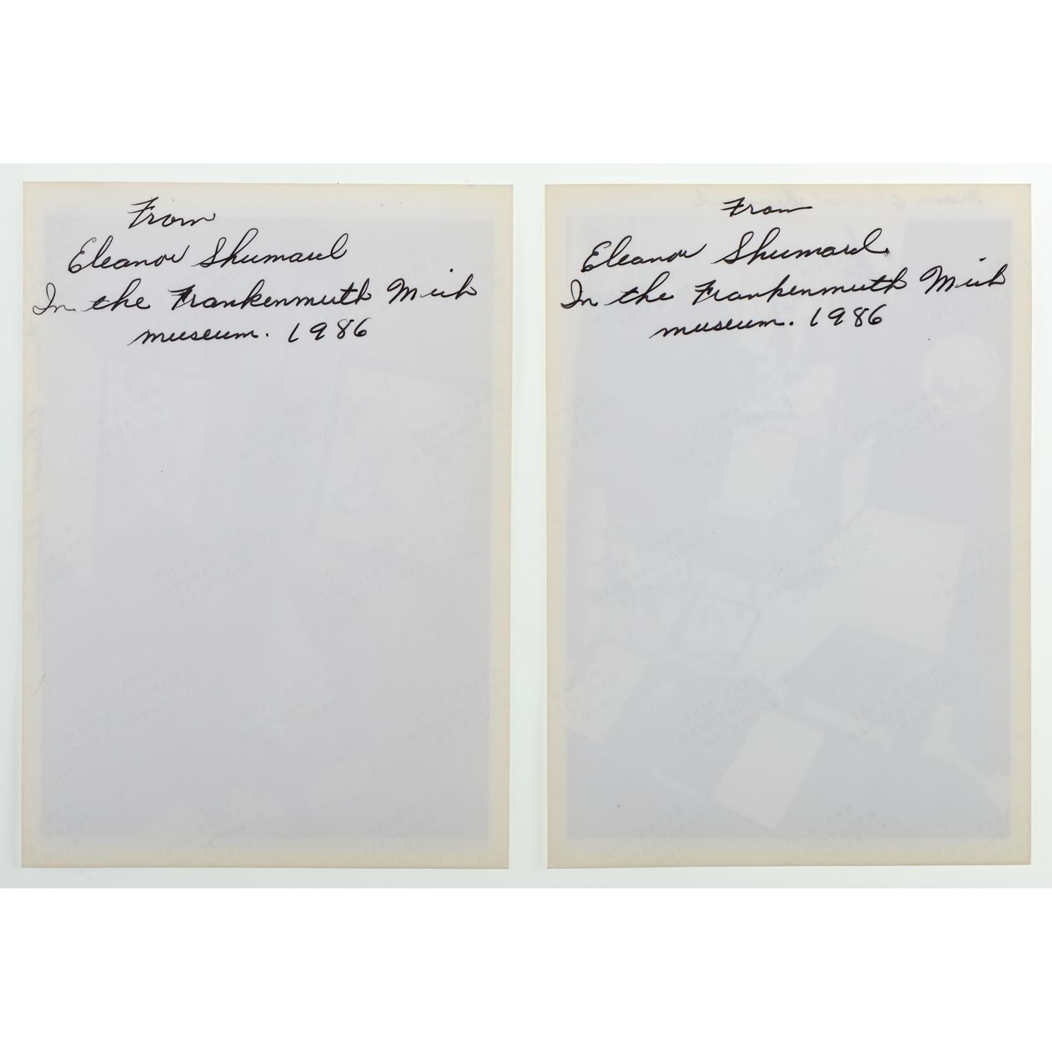 [WORLD WAR II]. SHUMARD, Sgt. Robert (1920-1967). Archive identified to Enola Gay Assistant Flight Engineer Robert Shumard, incl. photographs, autograph, and other personal ephemera.