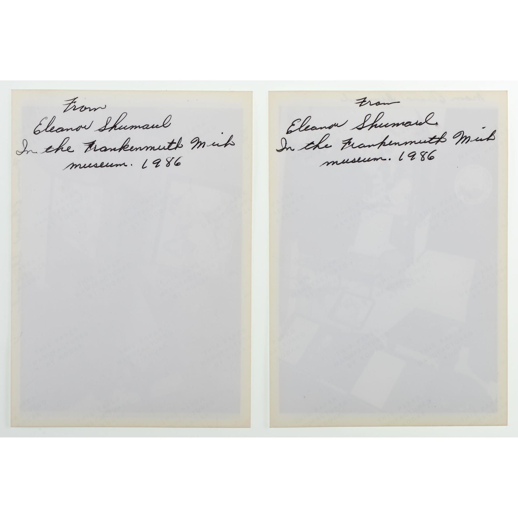 [WORLD WAR II]. SHUMARD, Sgt. Robert (1920-1967). Archive identified to Enola Gay Assistant Flight Engineer Robert Shumard, incl. photographs, autograph, and other personal ephemera.