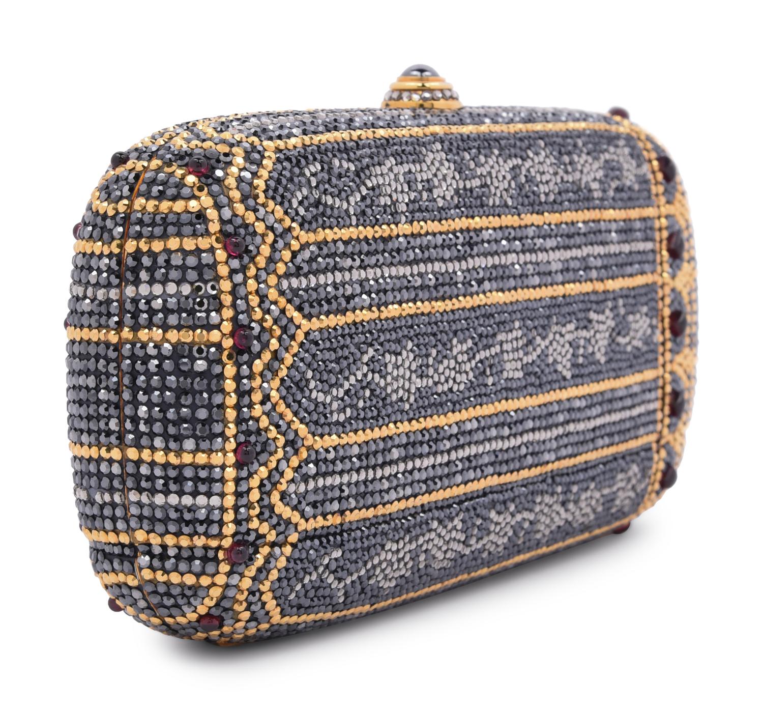 Judith Leiber Art Deco Inspired Oblong Minaudière