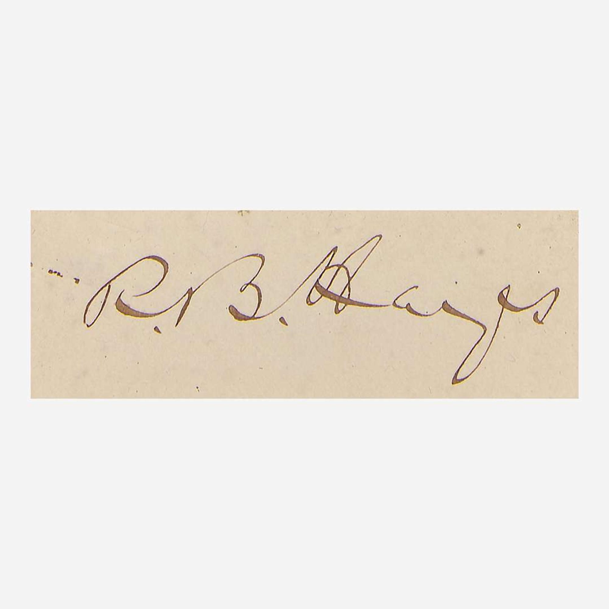 [Presidential] Hayes, Rutherford B., and James Garfield and Chester A. Arthur, et al. Group of 5 Cut Presidential Signatures