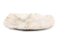 A Large Carved Alabaster Tray