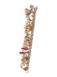 YELLOW GOLD AND GOLD-FILLED CHARM BRACELET