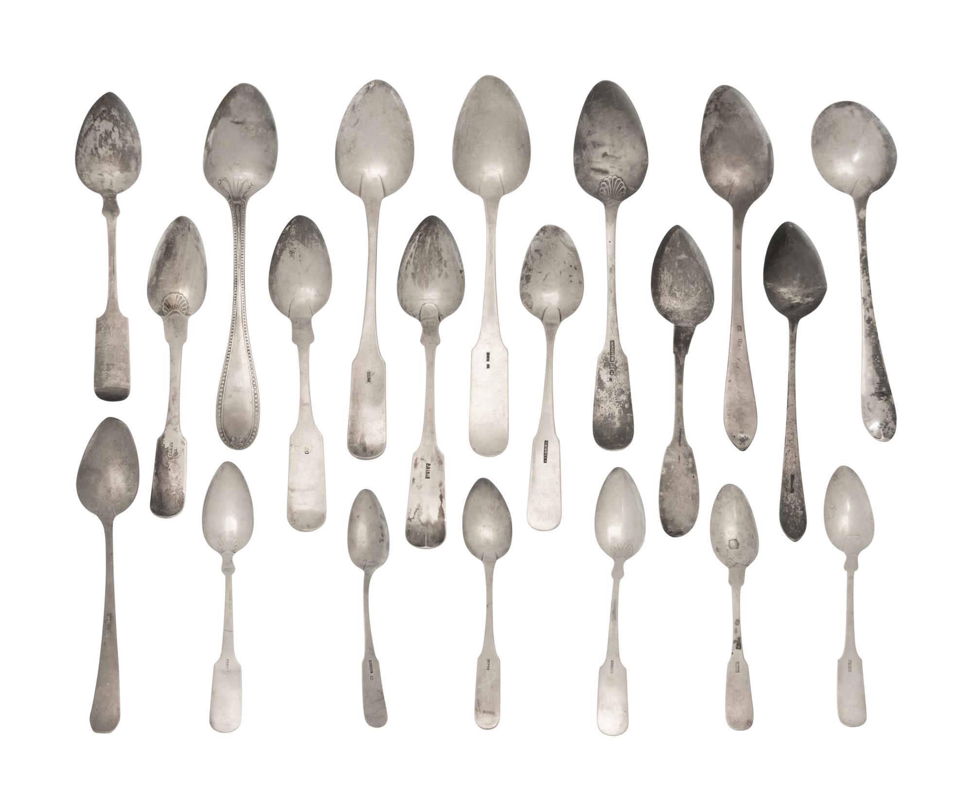 A Collection of American Silver Spoons