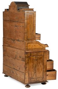 A German or Austrian Baroque Burlwood Tabernacle Bureau