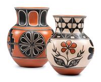 Polychrome Pottery Vases