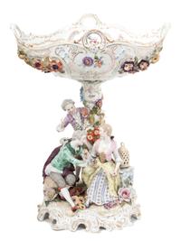 A Carl Thieme Porcelain Figural Group Height 16 7/8 inches. — CIRCA 1900